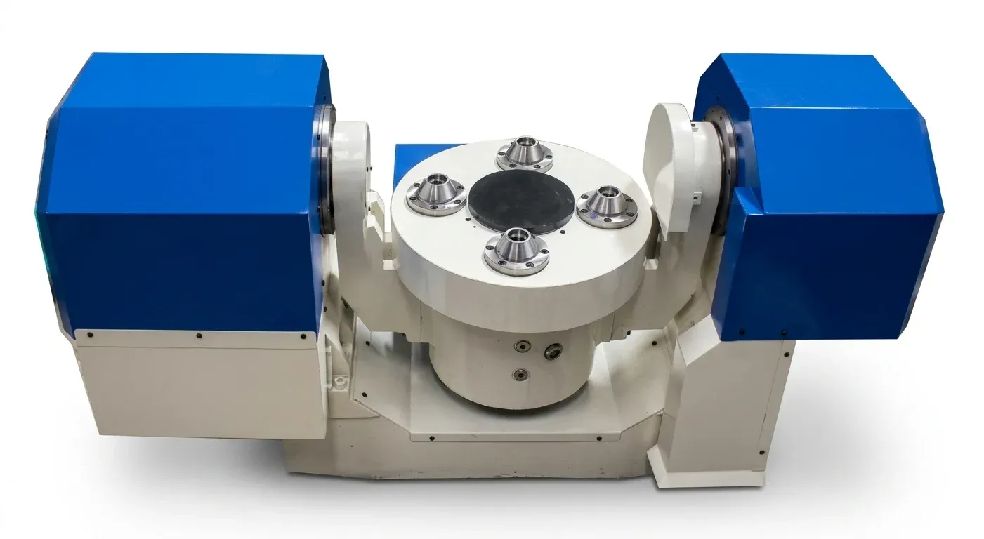 DIA 400 Tilting Rotary Table with Cup, Cone & Pallet Arrangements