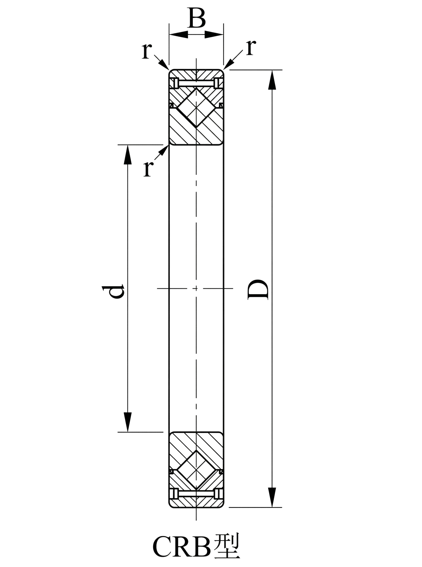 technical drawing and key dimensions