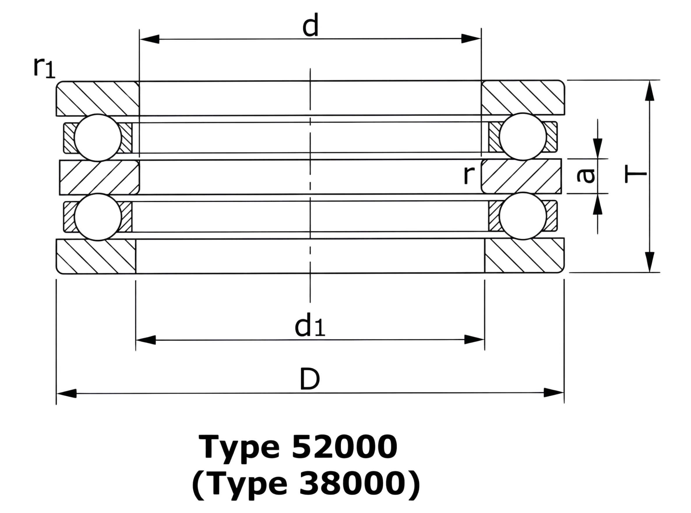 technical drawing and key dimensions