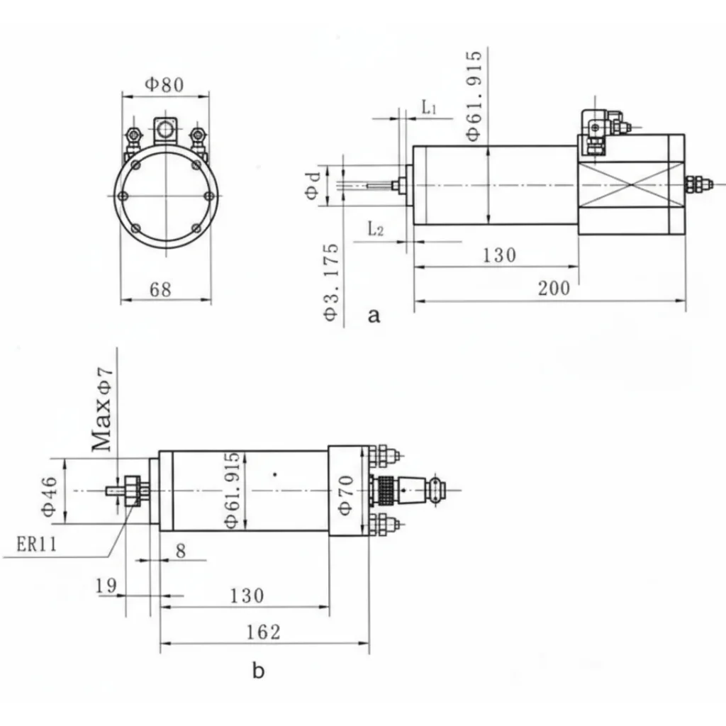 Spindel Distance Code High-Frequency Spindles for PCB