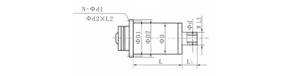 technical drawing and key dimensions