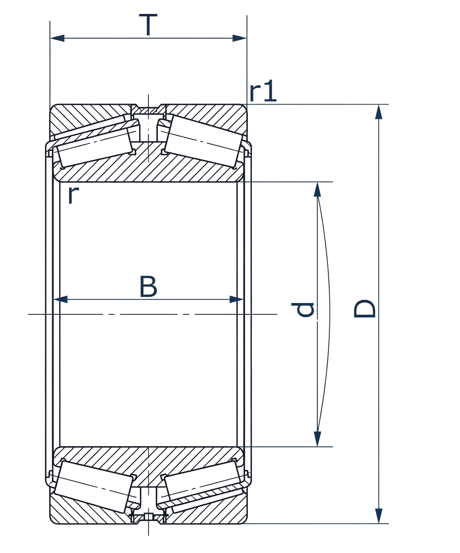 technical drawing and key dimensions