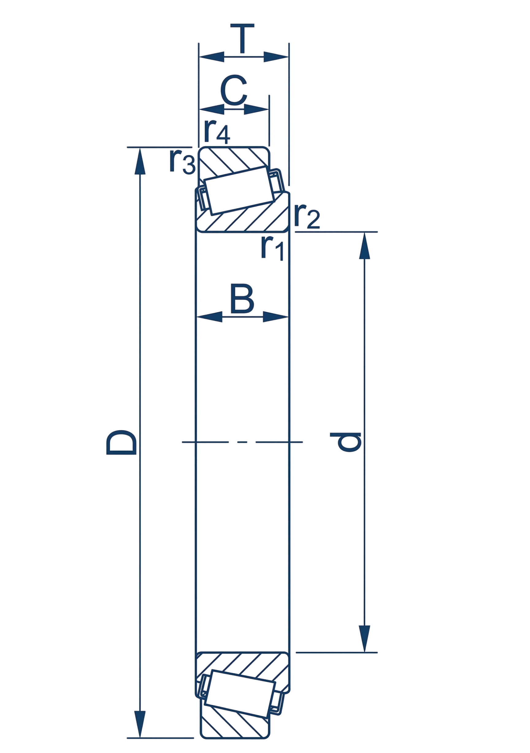 technical drawing and key dimensions