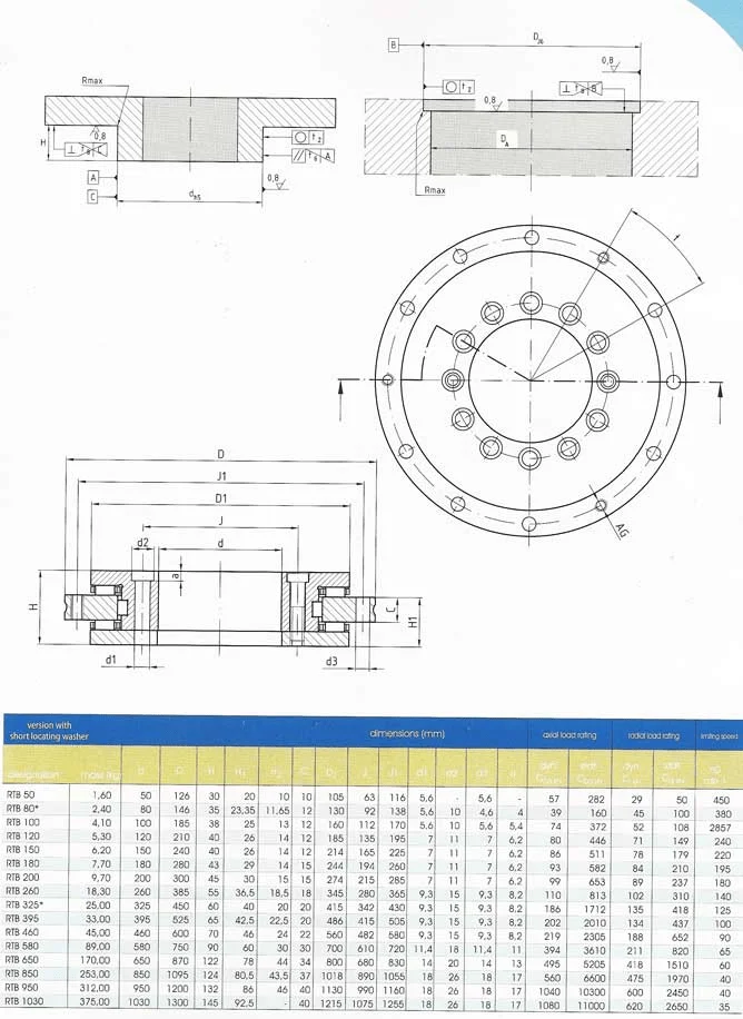 technical drawing and key dimensions