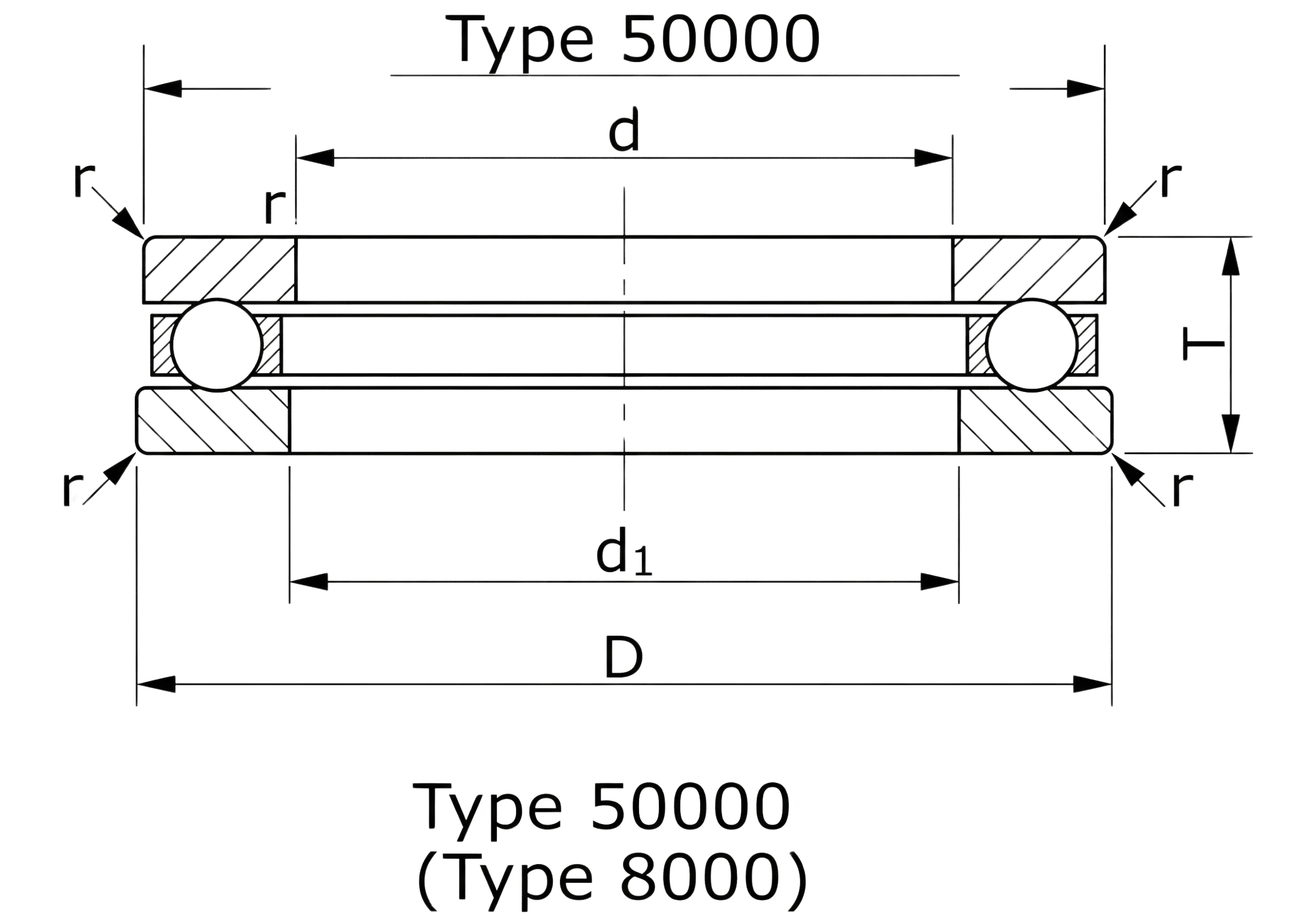 technical drawing and key dimensions