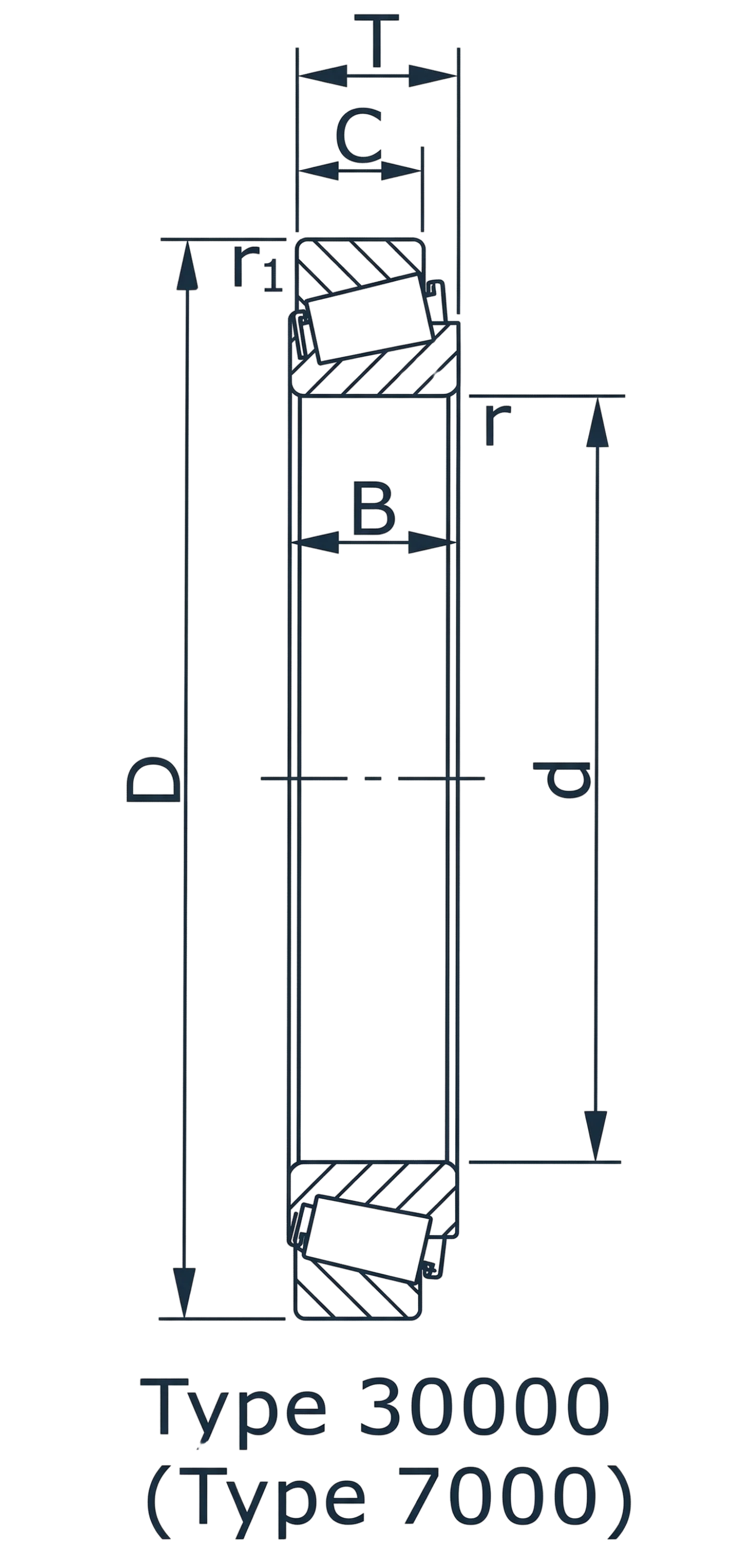 technical drawing and key dimensions