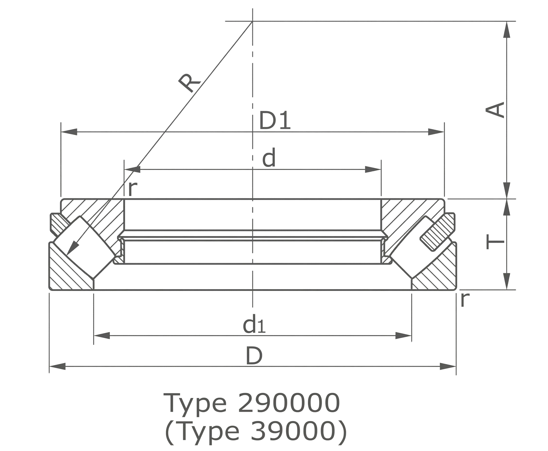 technical drawing and key dimensions