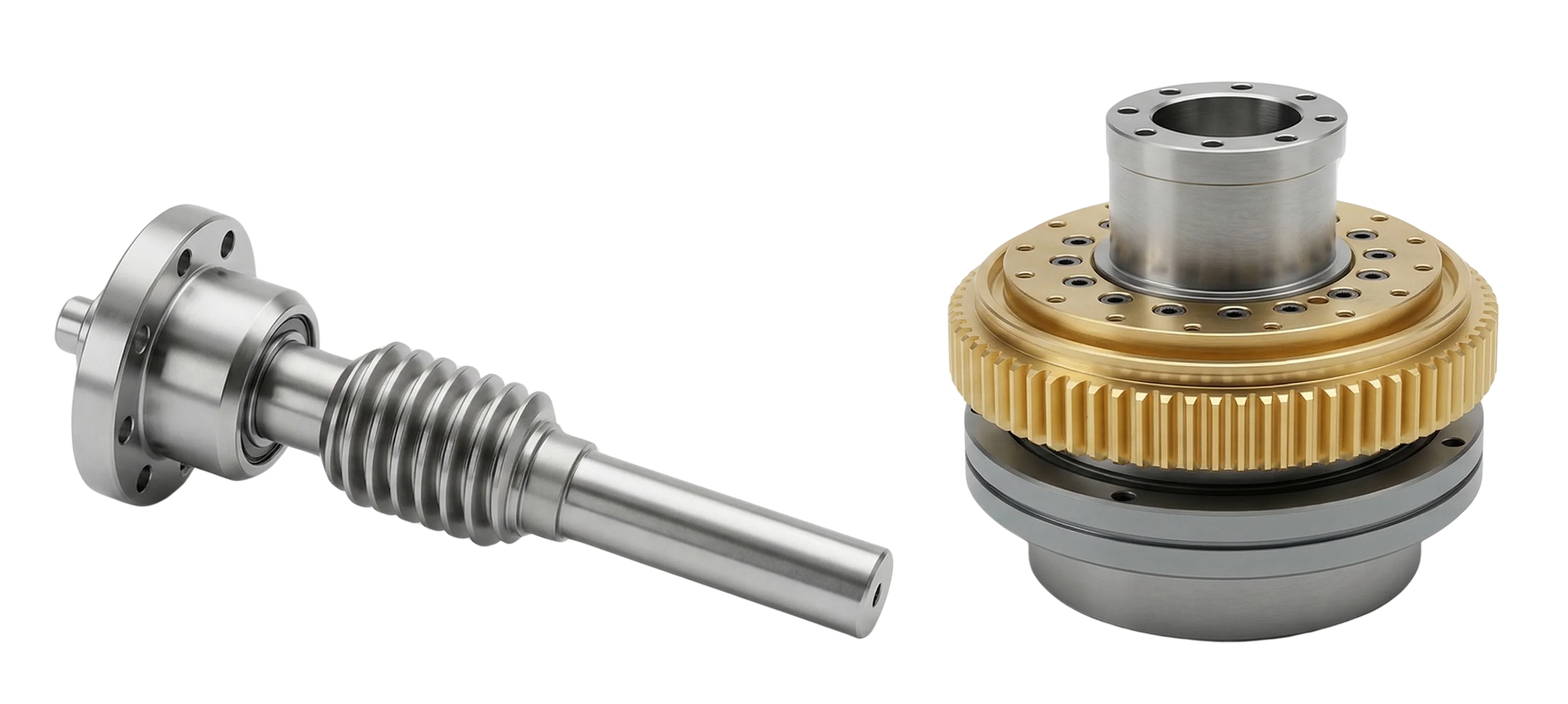 Worm Wheel & Worm Shafts – key dimensions