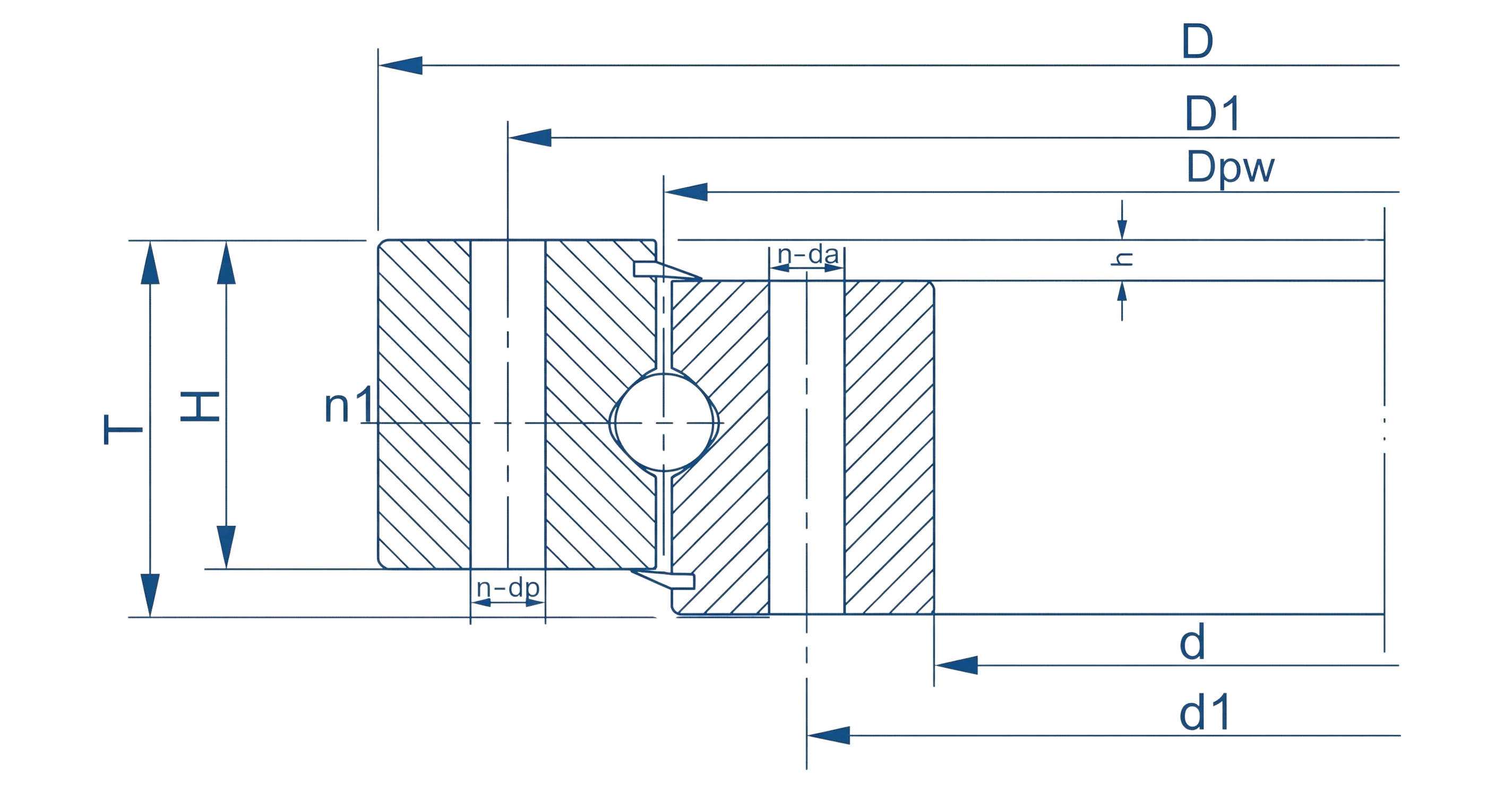 technical drawing and key dimensions